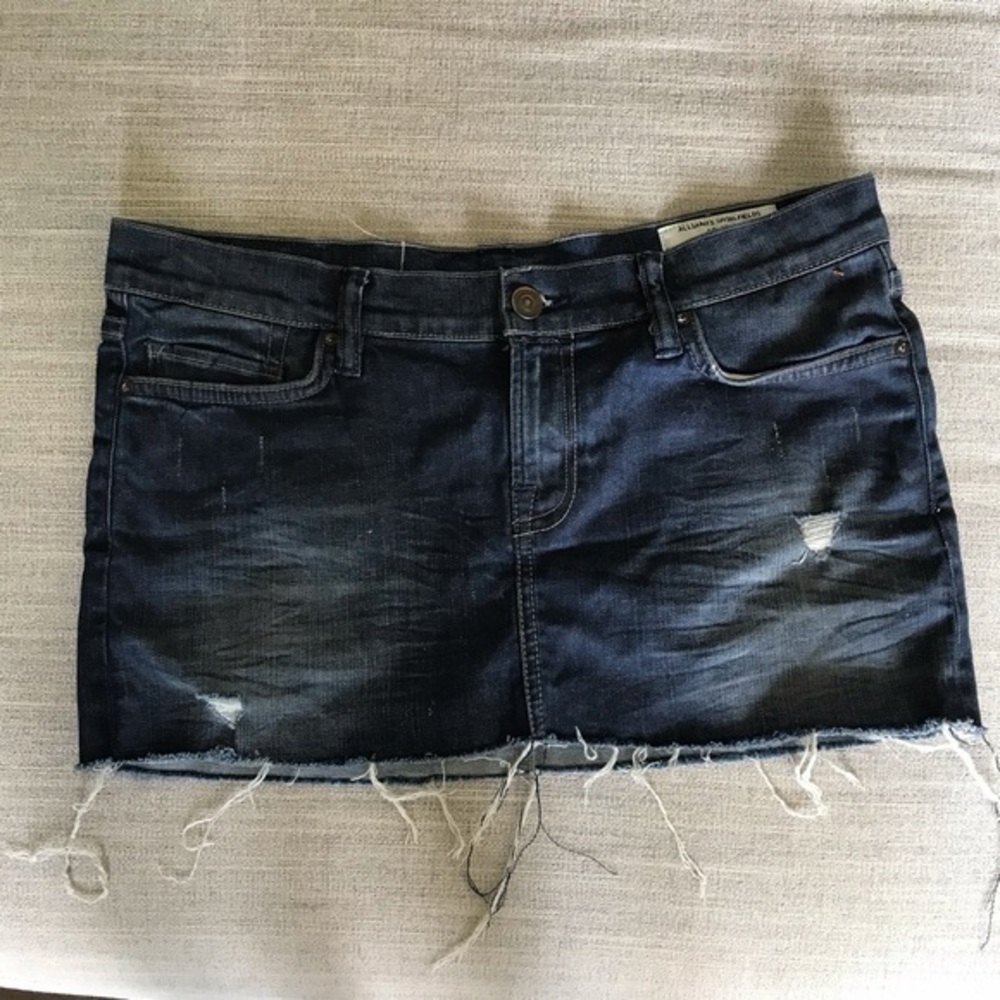 All‎ Saints Jacks Place Mini Denim Skirt 10 EUC